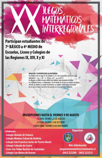 Participamos este viernes en los XX Juegos Matemáticos Interregionales del Colegio San Mateo de Osorno