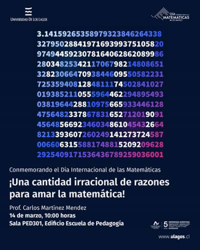 Conmemorado el Día Internacional de Matemáticas (14 de Marzo)